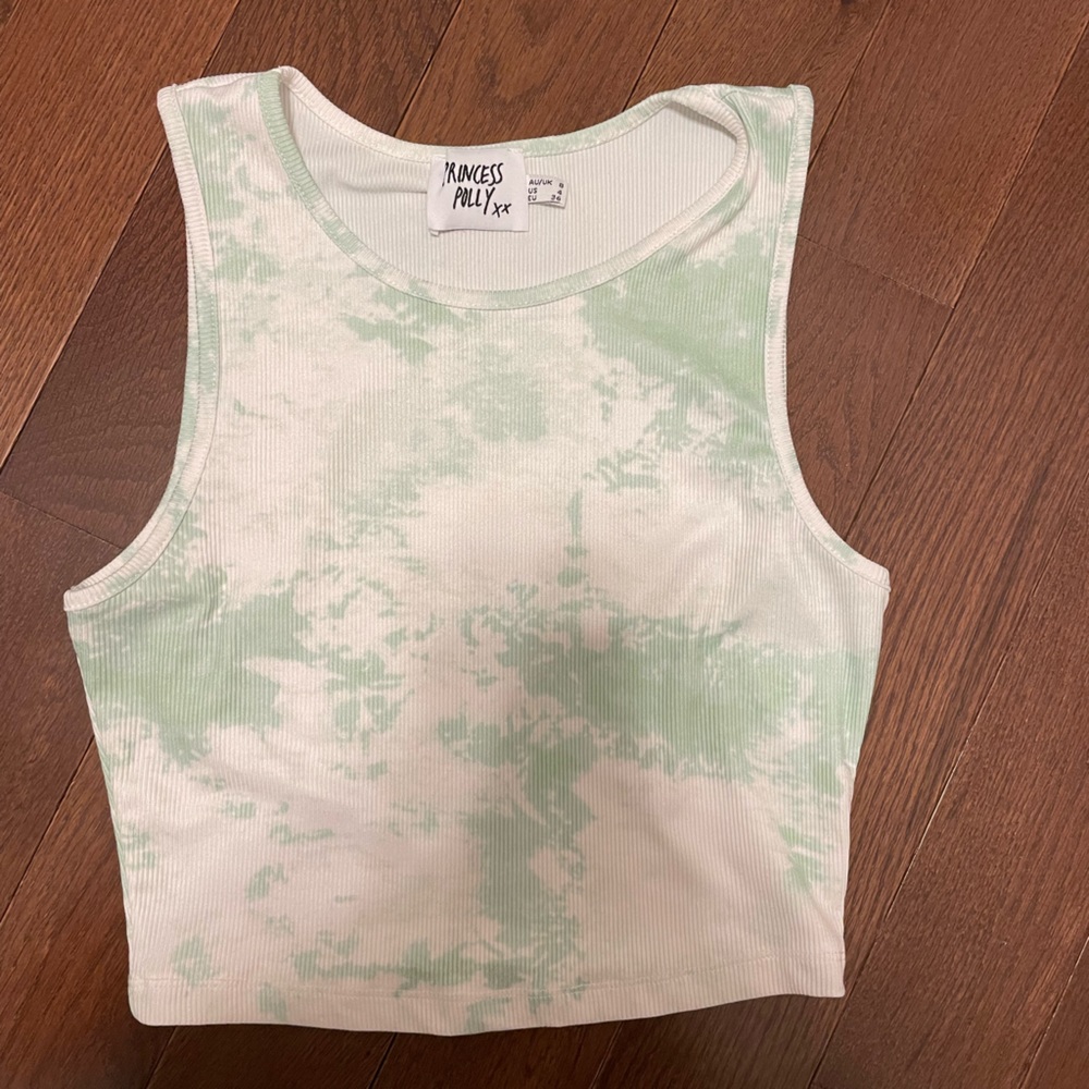 tie dye halter tank